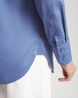 No Iron™ Stretch-Sateen Shirt click to view larger image.