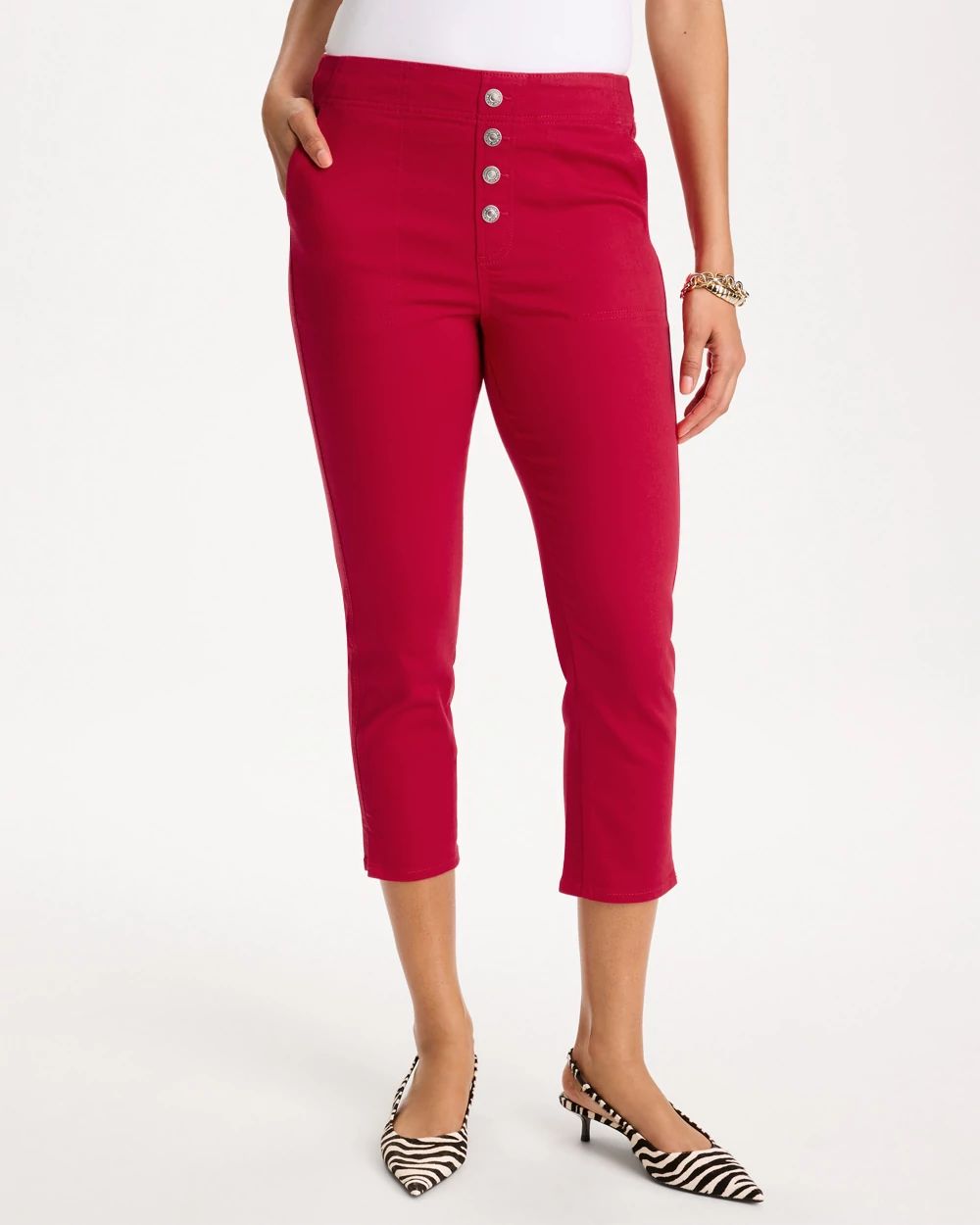 Pull-On Capri Jeans