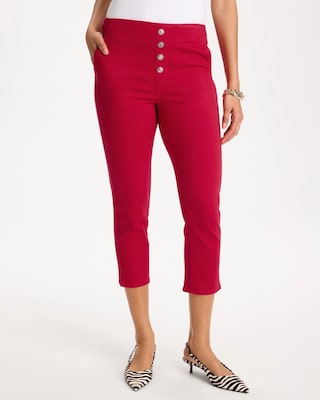 Pull-On Capri Jeans