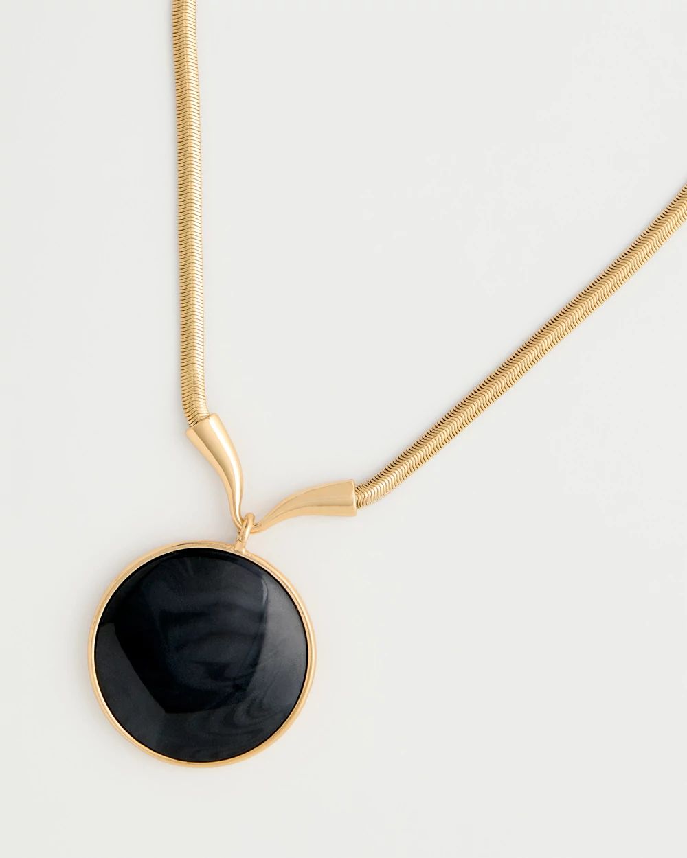Black Gold Pendant Necklace click to view larger image.