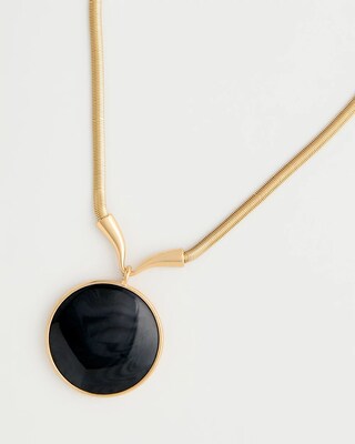 Black Gold Pendant Necklace click to view larger image.