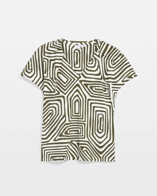 Geo Tuck Detail Tee