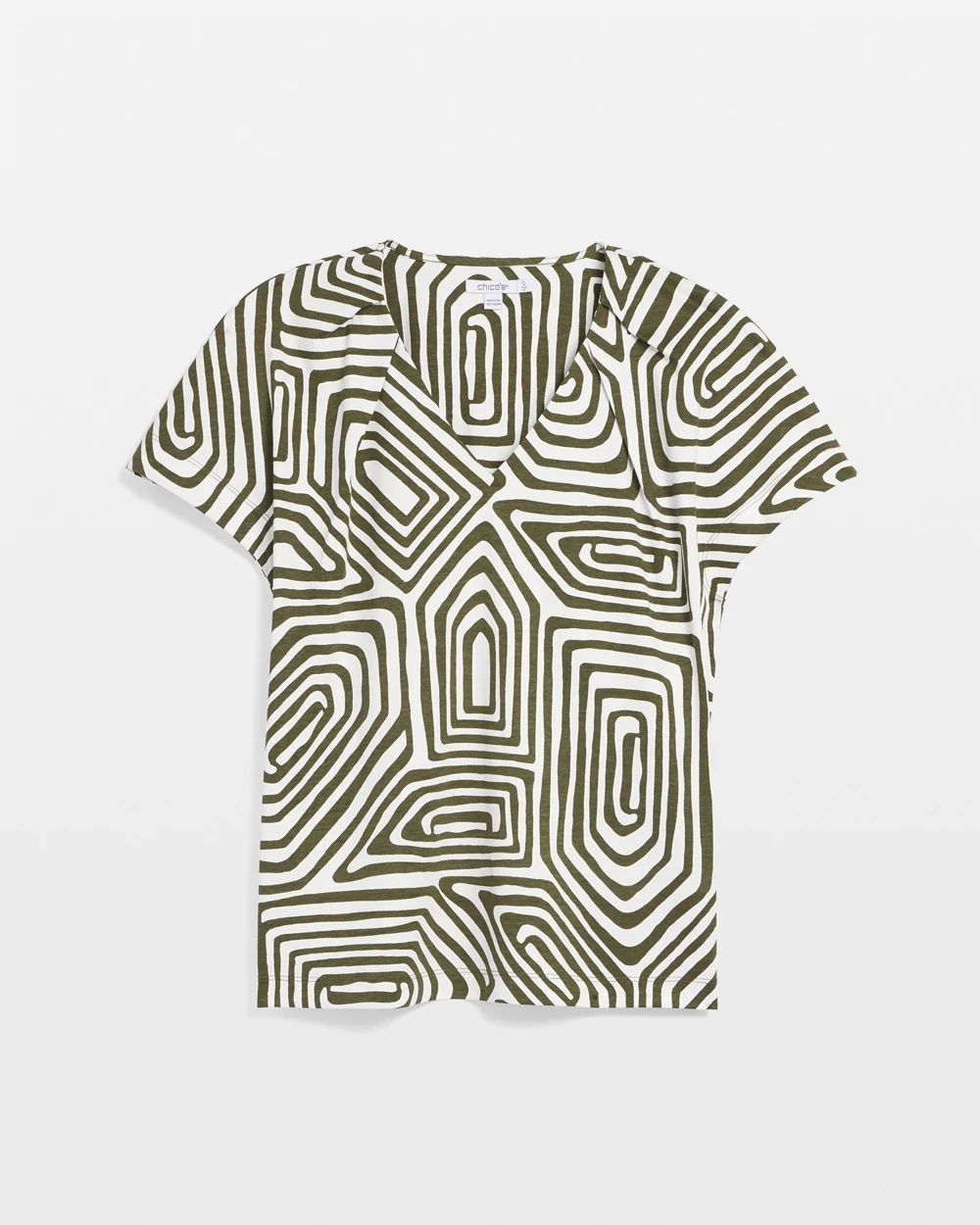 Geo Tuck Detail Tee