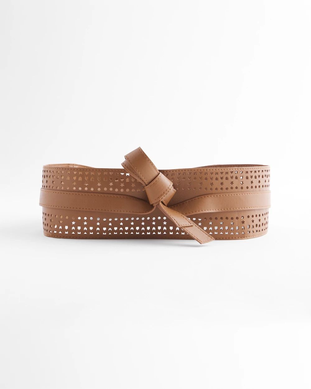 Chico's Faux Leather Cutout Belt