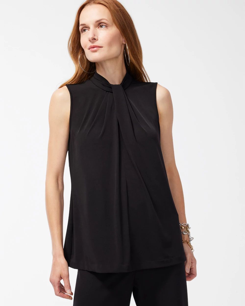 Black Label Twist Neck Top