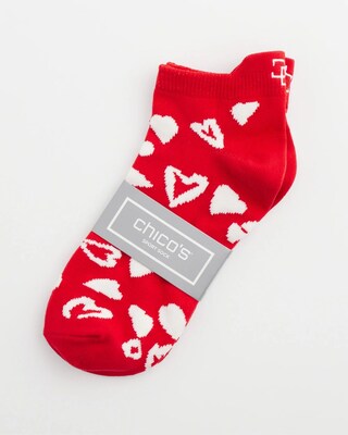 Heart Ankle Sport Socks click to view larger image.