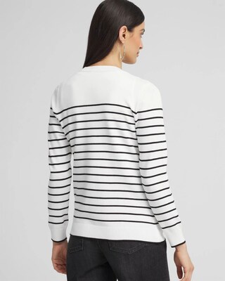 Stripe Long Sleeve Cardigan