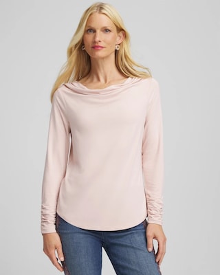Cowlneck Long-Sleeved Tee