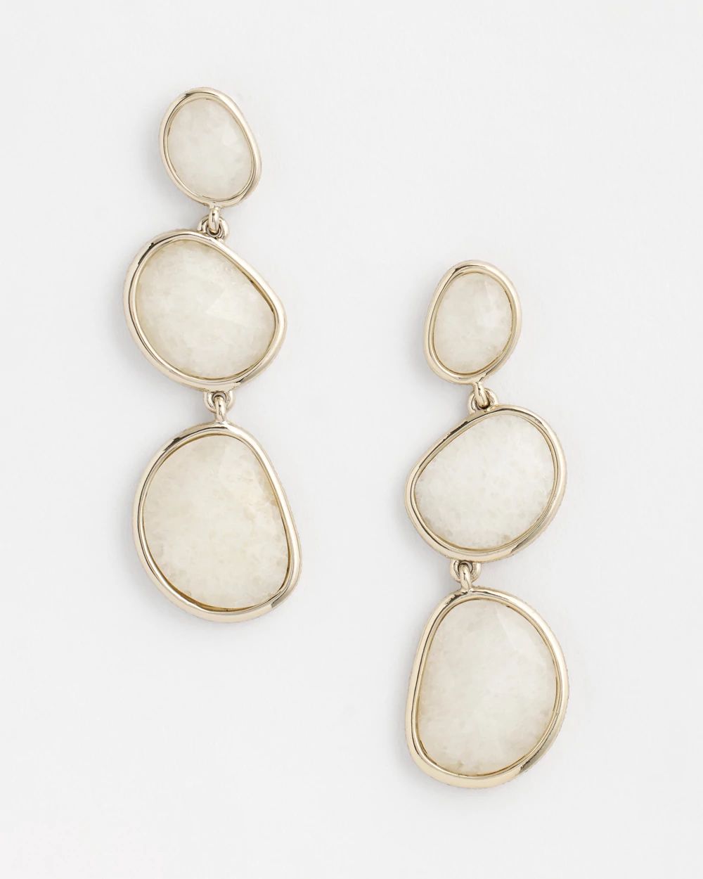 No Droop™ Genuine Jade Stone Drop Earrings