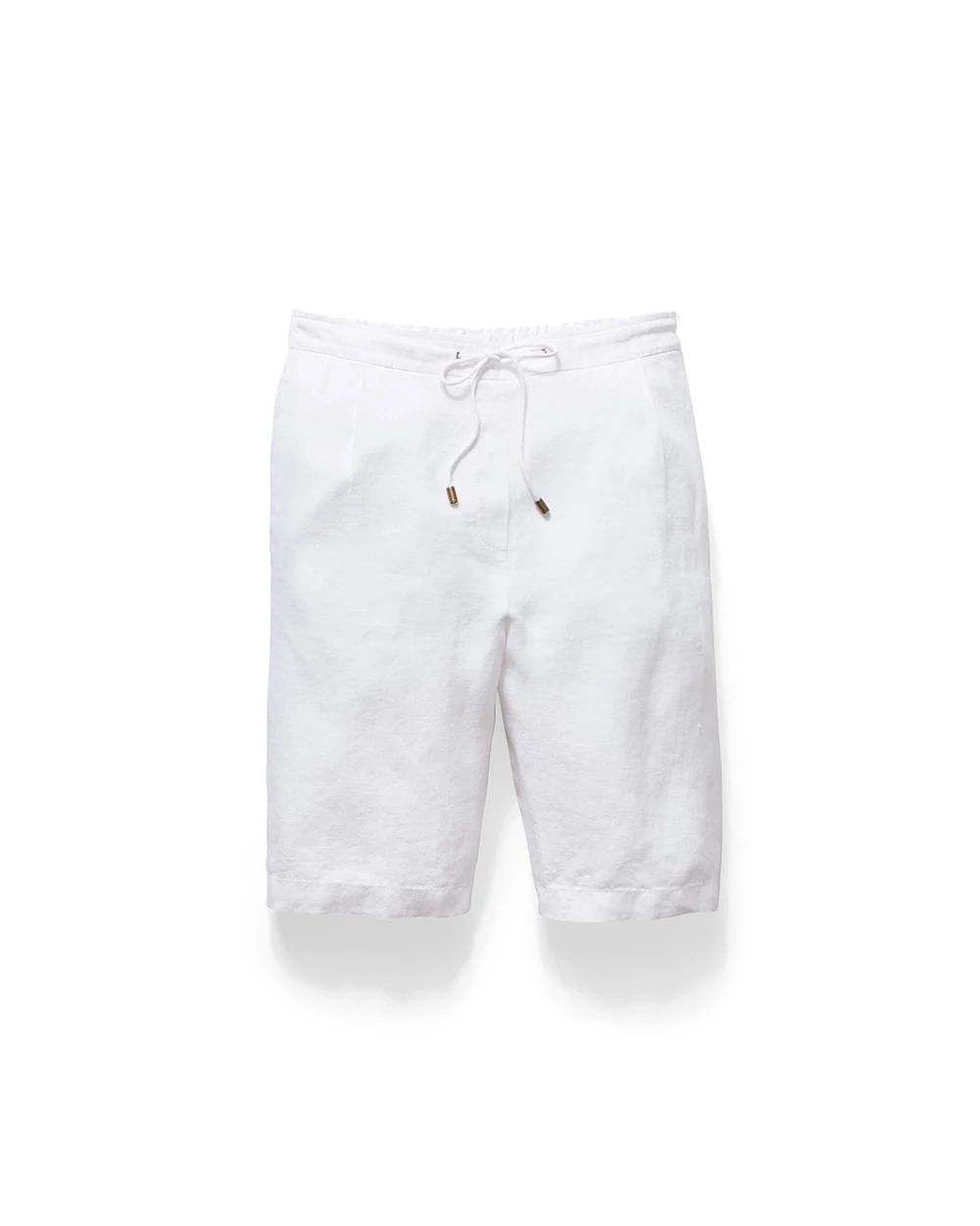Linen Tie-Front Shorts