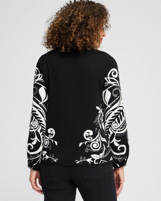 Floral Jacquard Cardigan