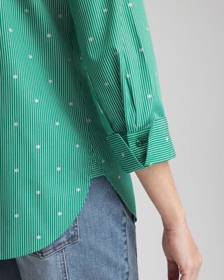 No Iron™ Dot Stripe Shirt click to view larger image.