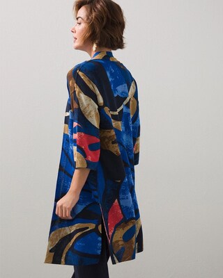 Travelers Collection Print Cardigan
