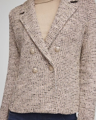 Double Breasted Tweed Blazer click to view larger image.