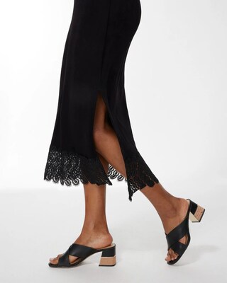 Petite Travelers Lace Hem Maxi Dress
