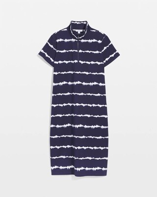 Zenergy® UPF Knit Tie Dye Half-Zip Dress click to view larger image.