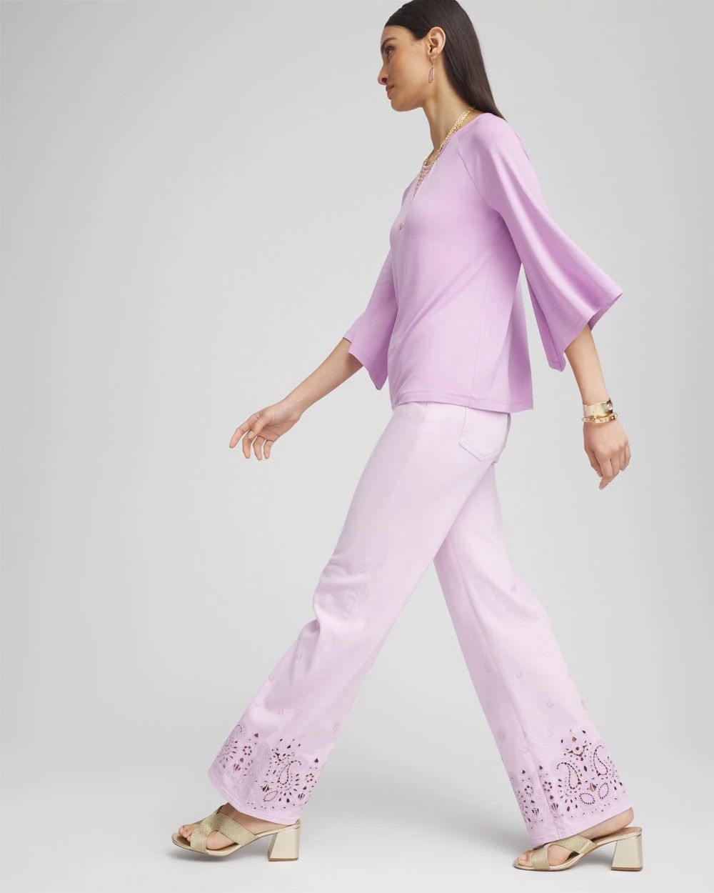 Touch of Cool™ Angel-Sleeved Blouse