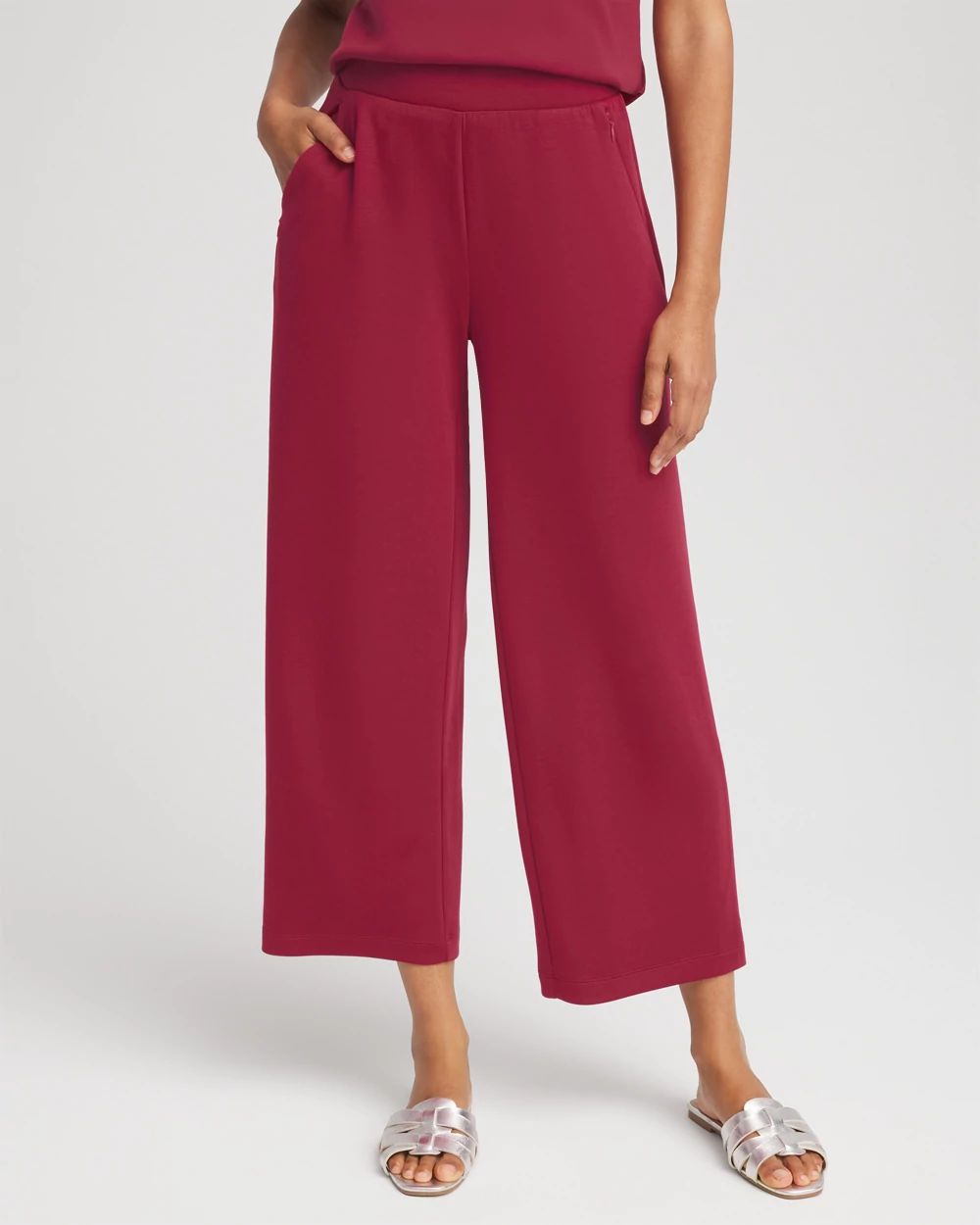 Zenergy® Sueded Scuba Cropped Pants