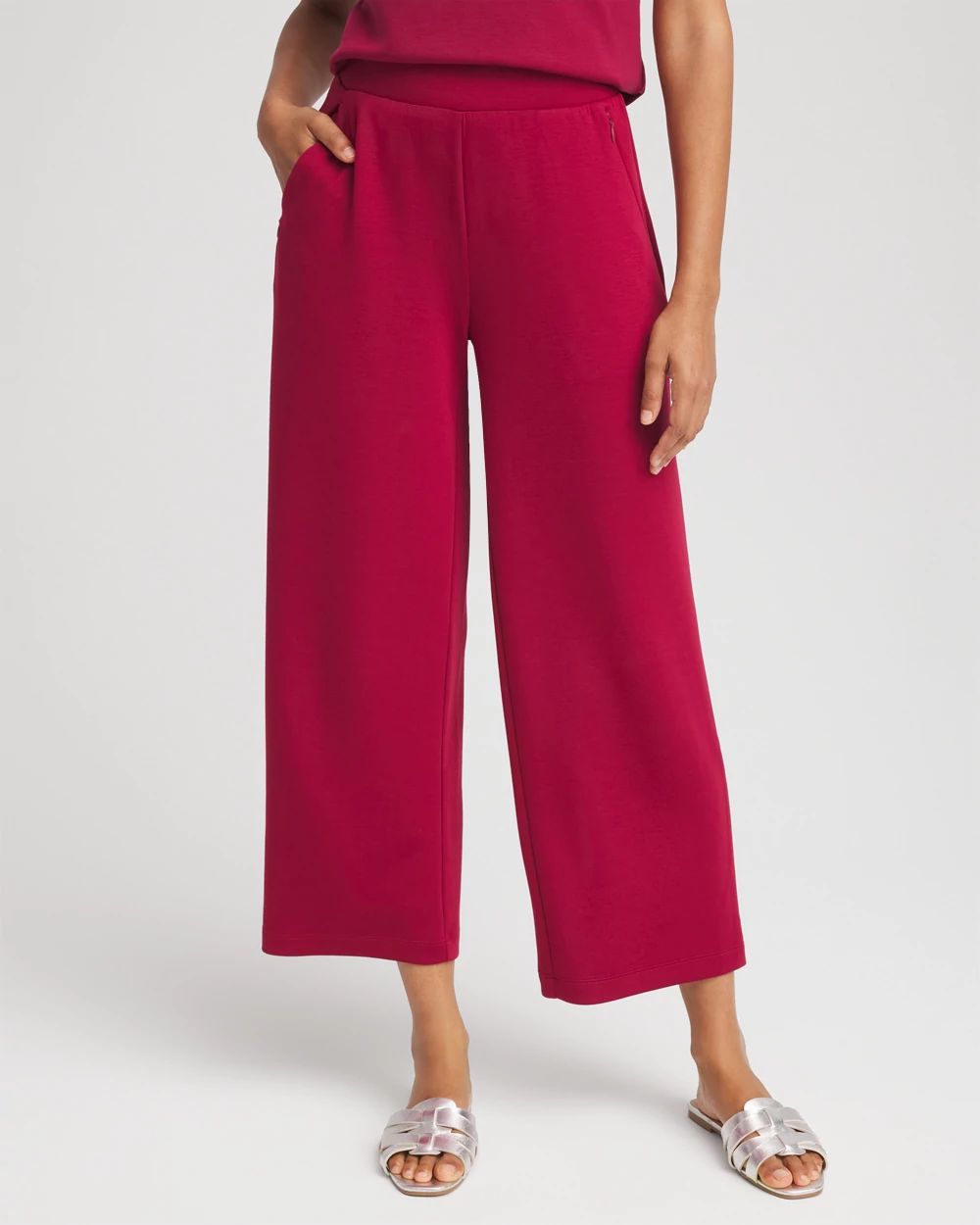 Zenergy® Sueded Scuba Cropped Pants