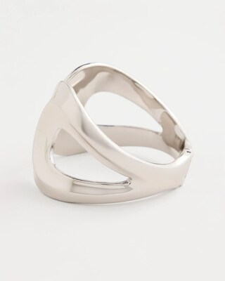 Round Hinge Cuff Bracelet click to view larger image.