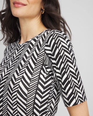 Printed Classic Fit Pima Cotton Tee click to view larger image.