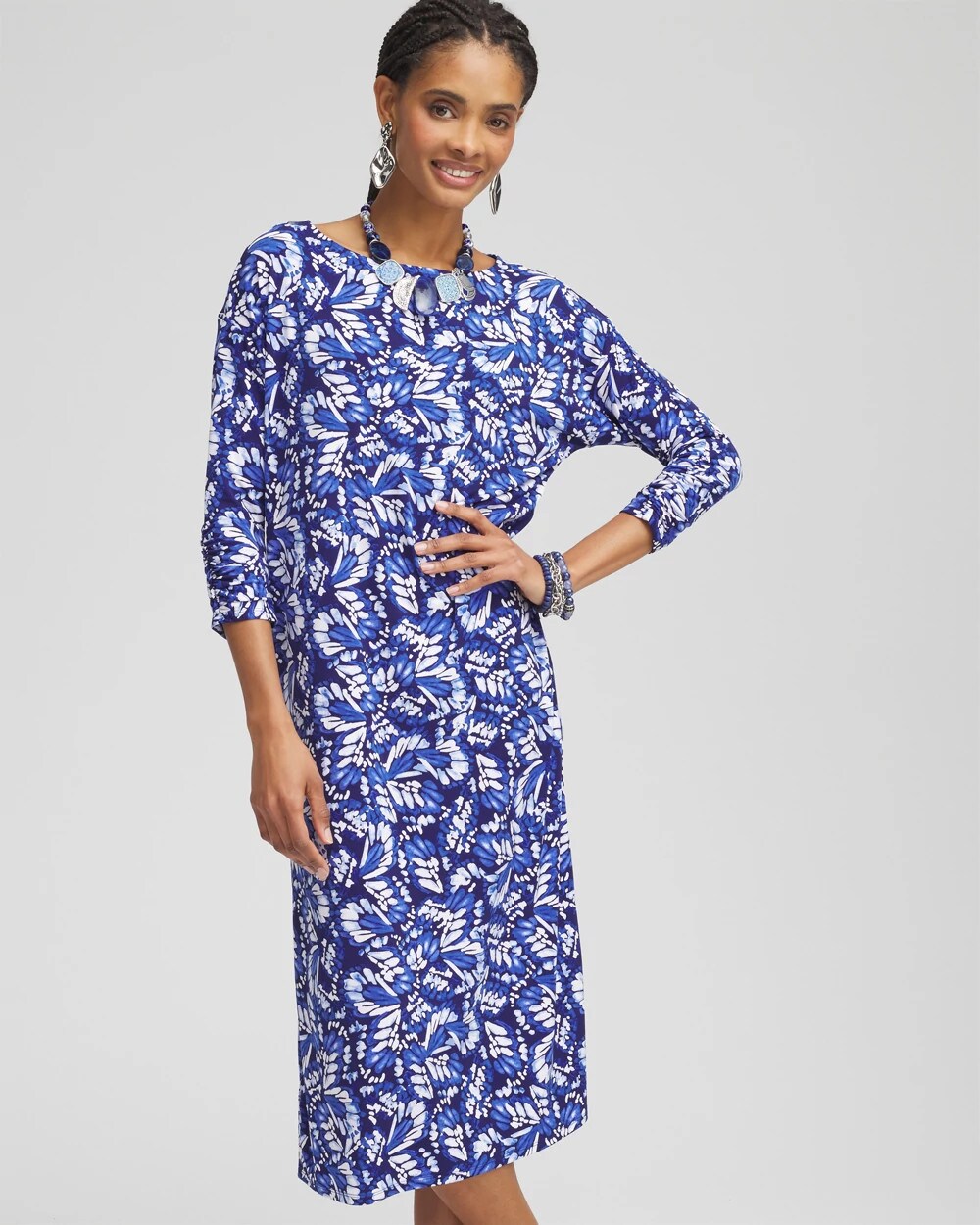 batwing jersey dress