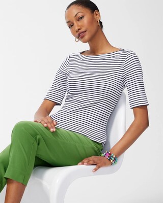 Pima Everyday Stripe Tee