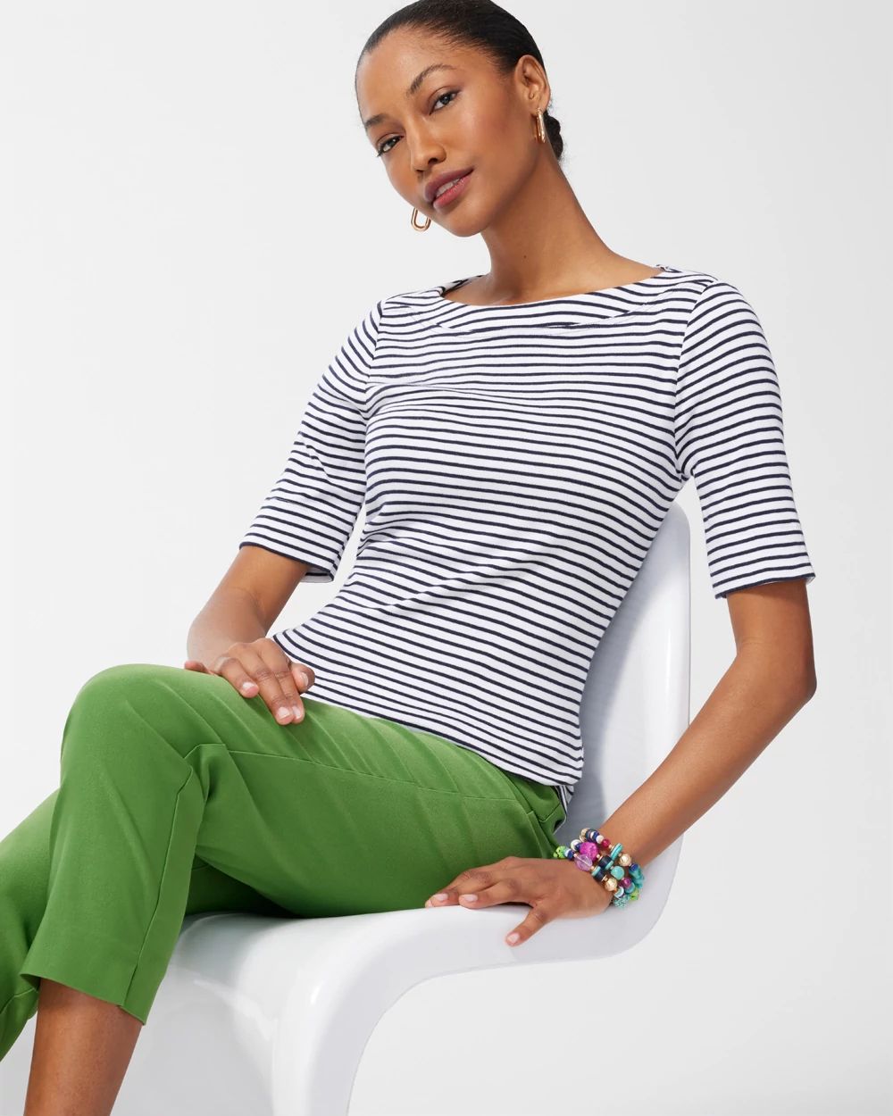 Pima Everyday Stripe Tee
