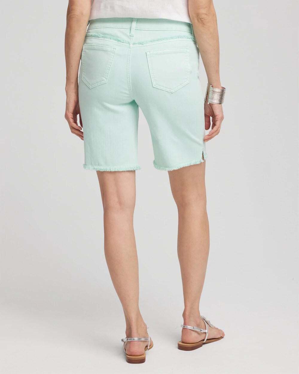 Girlfriend Fray Hem Shorts