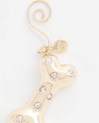 Dog Bone Rhinestone Ornament