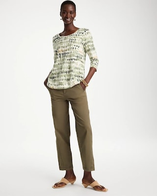Printed Cotton Slub Tee click to view larger image.