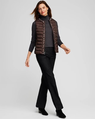 Embellished Puffer Vest click to view larger image.