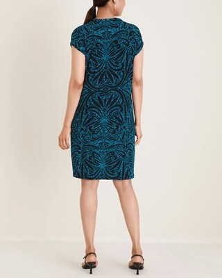 Travelers Classic Printed Cap-Sleeve Dress