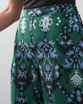 Ikat Wide Leg Soft Crops