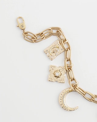 Gold Celestial Charm Necklace click to view larger image.