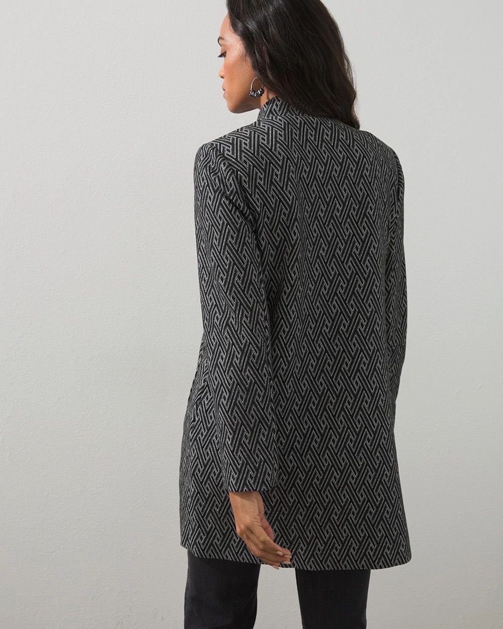 Jacquard Multi Knit Blazer