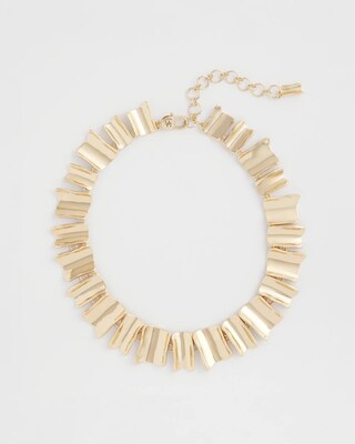Gold Wave Collar Necklace
