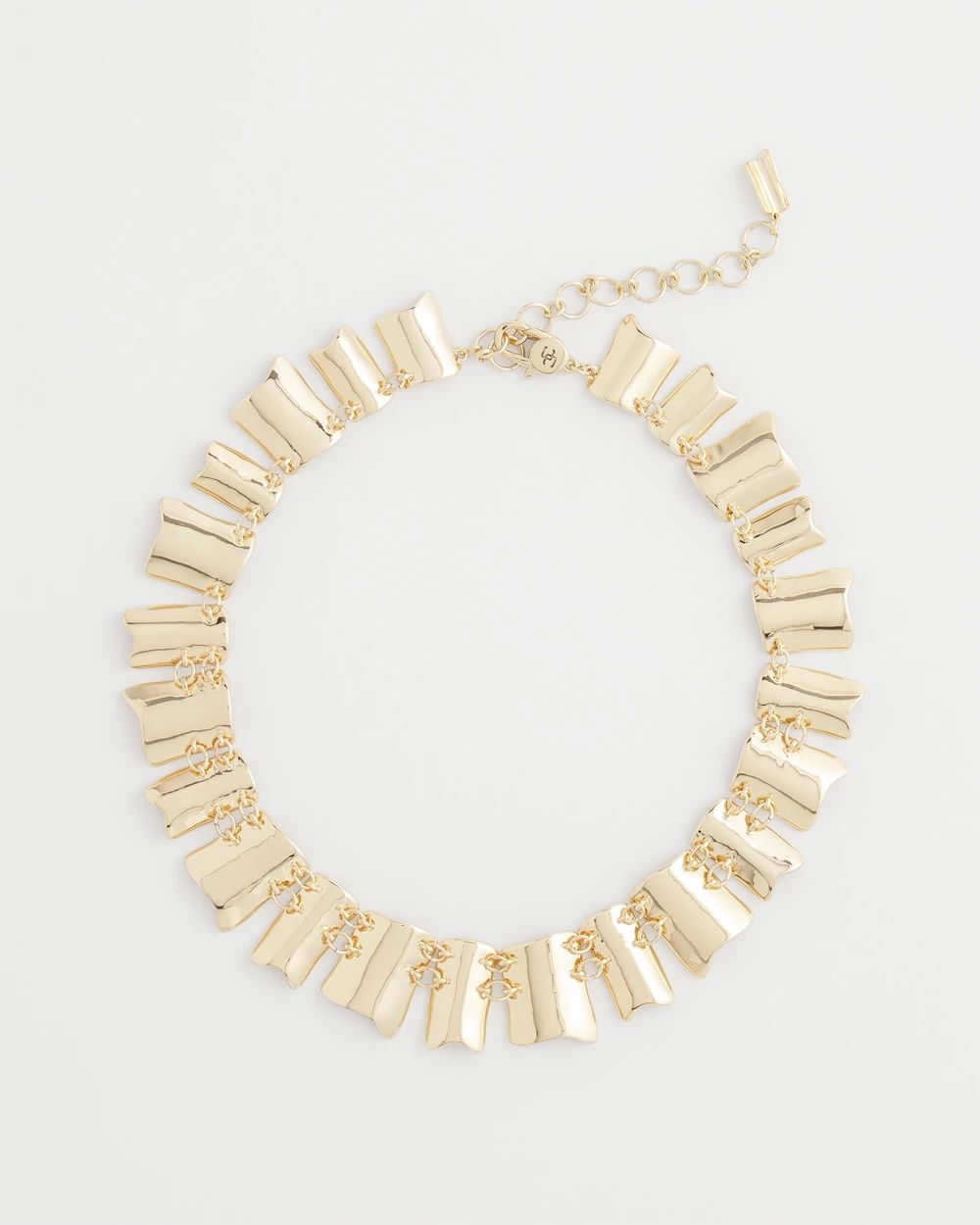 Gold Wave Collar Necklace