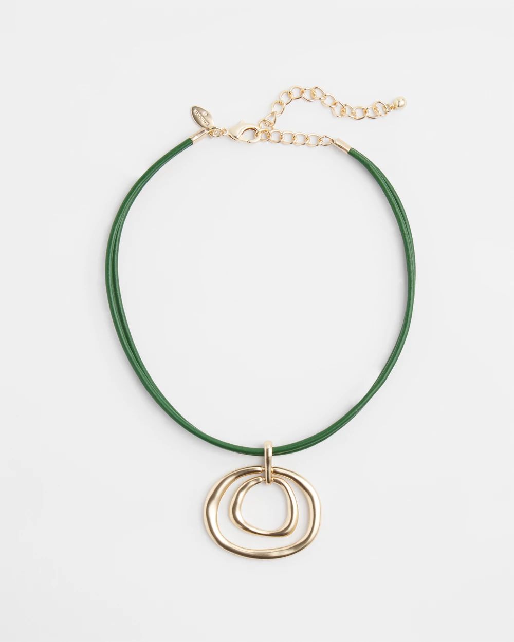 Leather Pendant Necklace