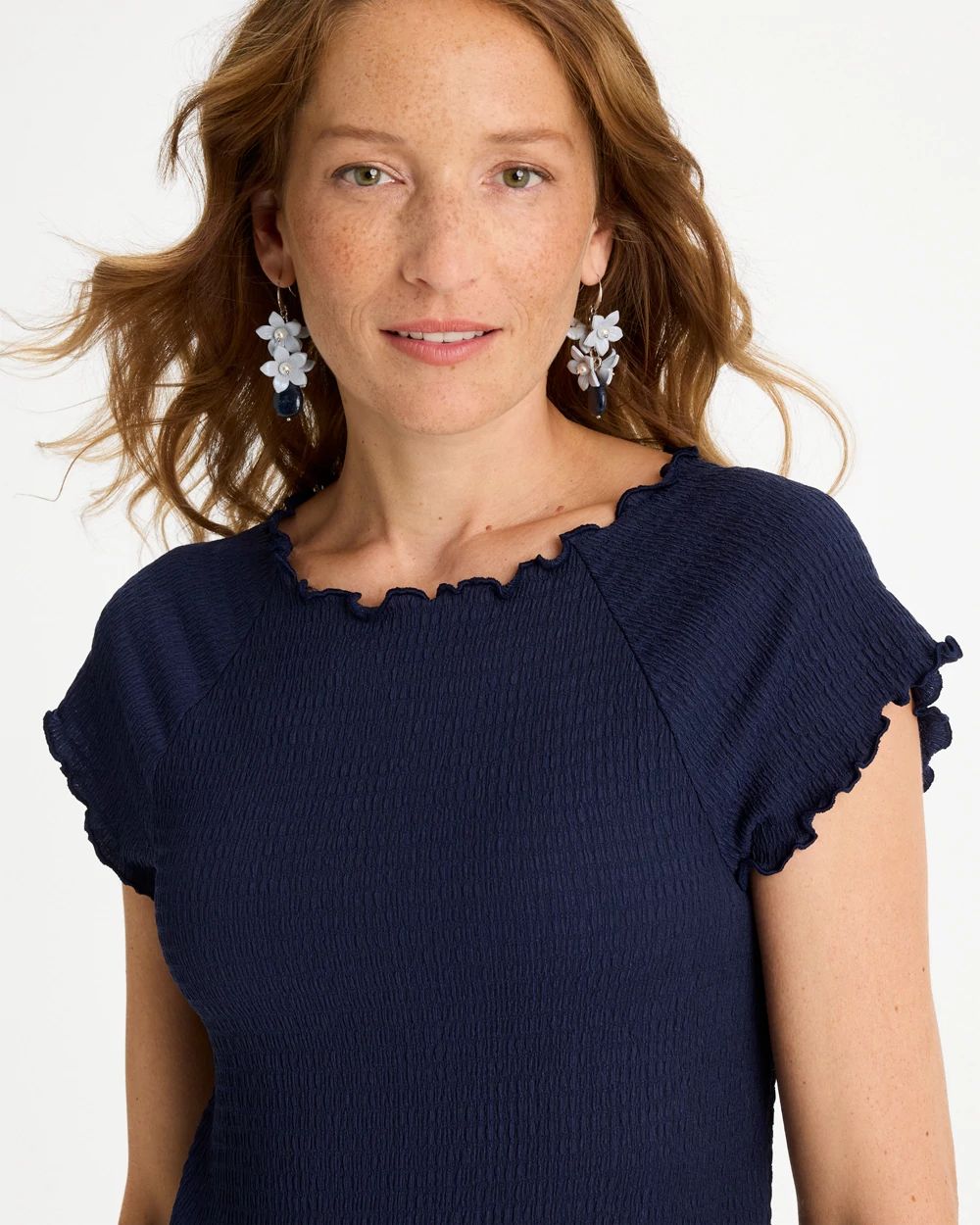 Textured Knit Lettuce Raglan Tee