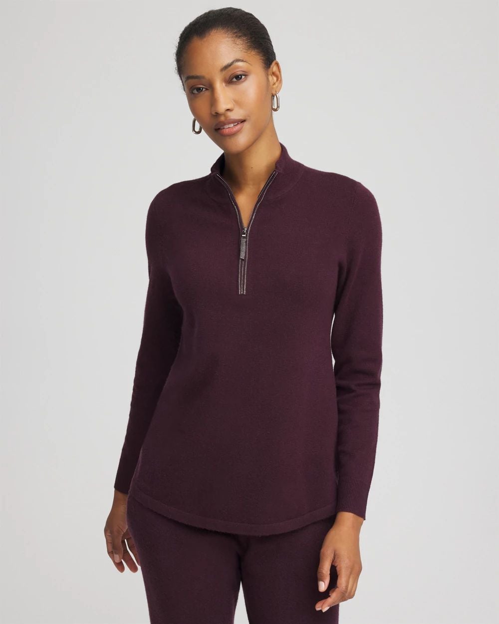 Zenergy® Luxe Half-Zip Pullover Top