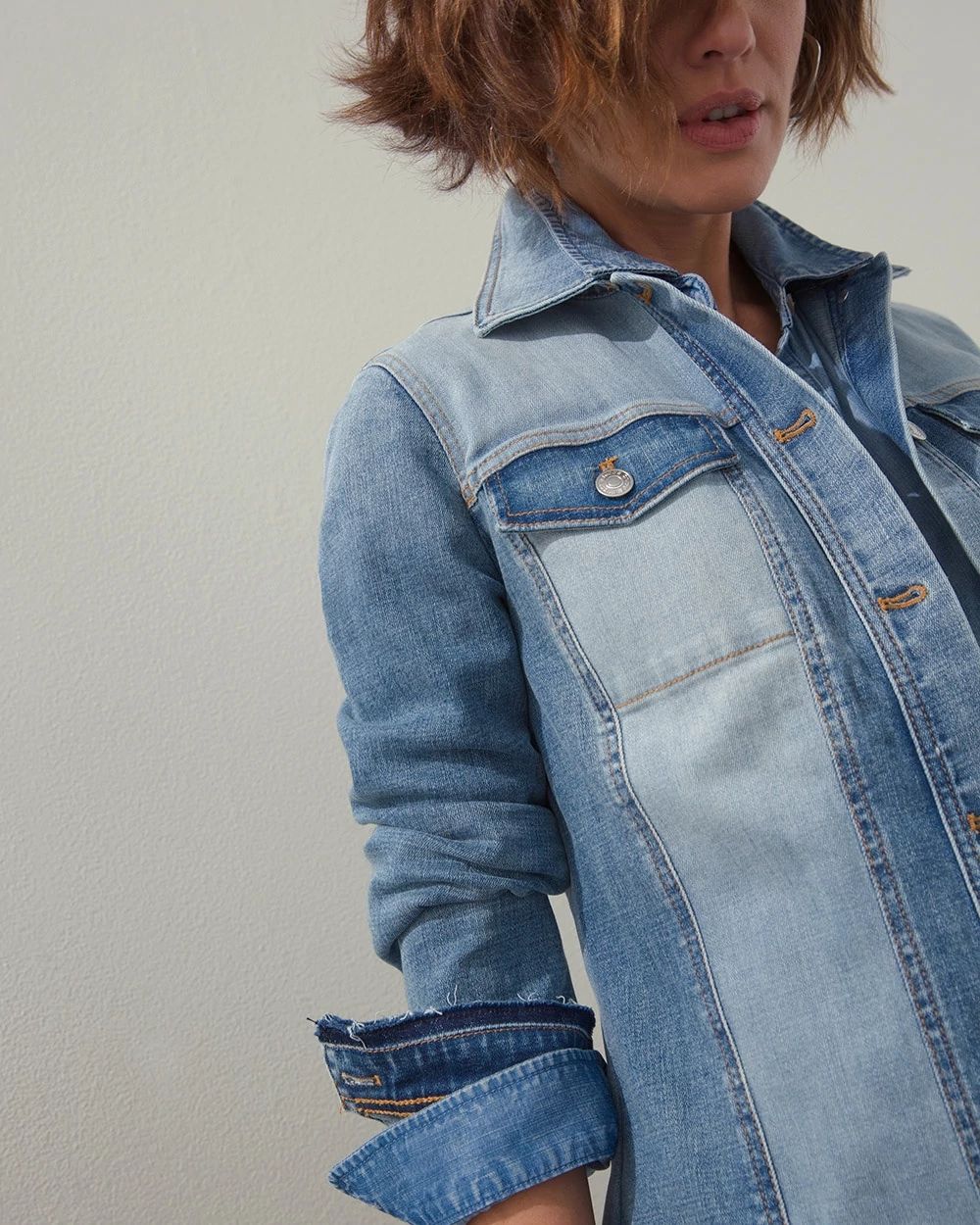 Laser Patches Denim Jacket