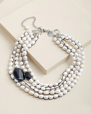 Black & Freshwater Pearl Necklace