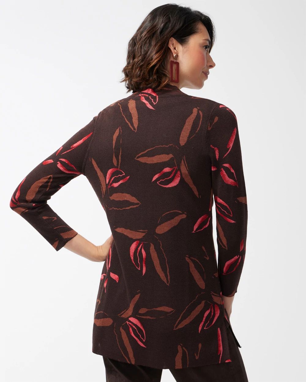Travelers Collection Floral Cardigan