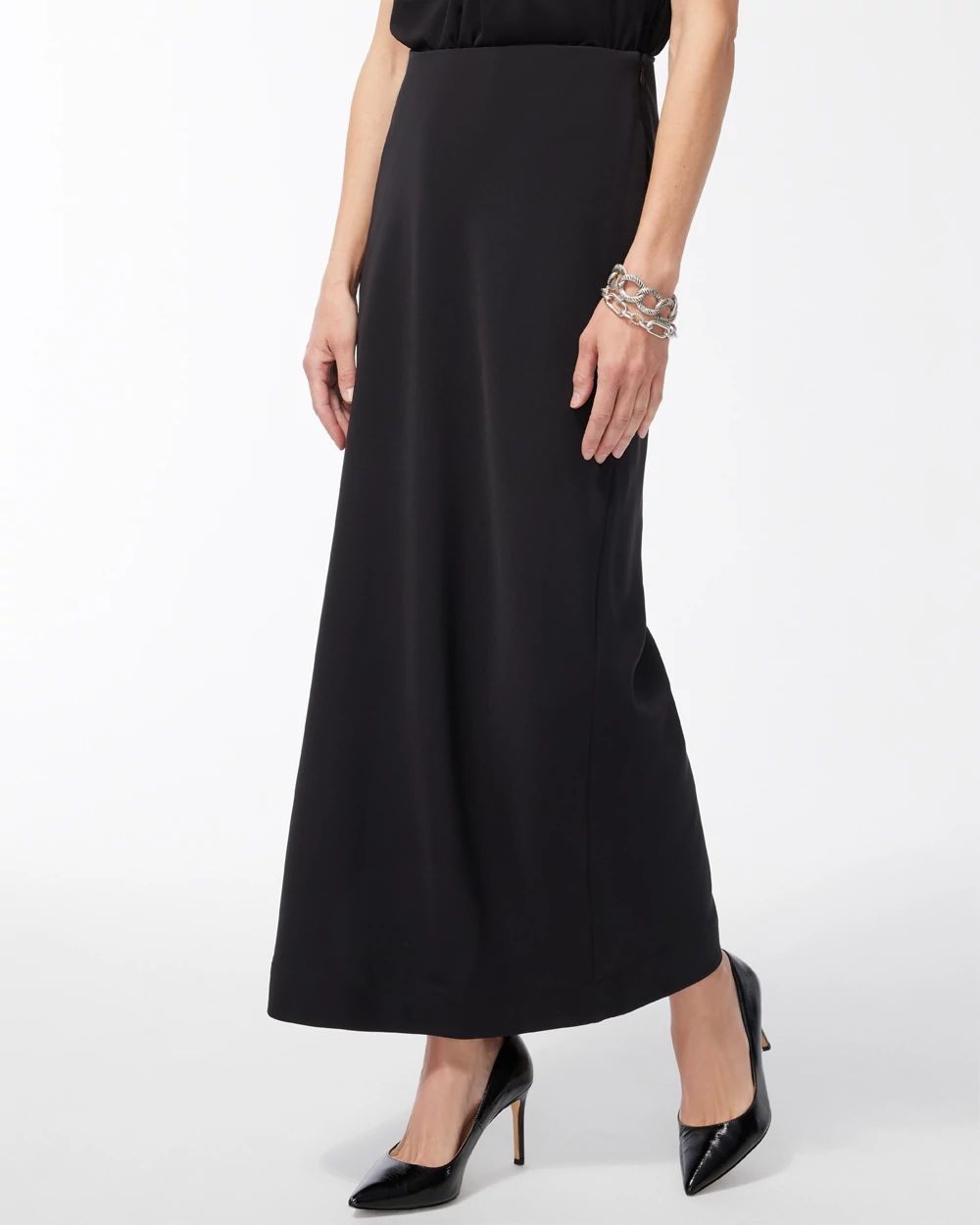 Black Label Stretch Maxi Skirt