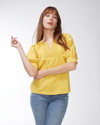 Girlfriend Embellished Distressed Crops