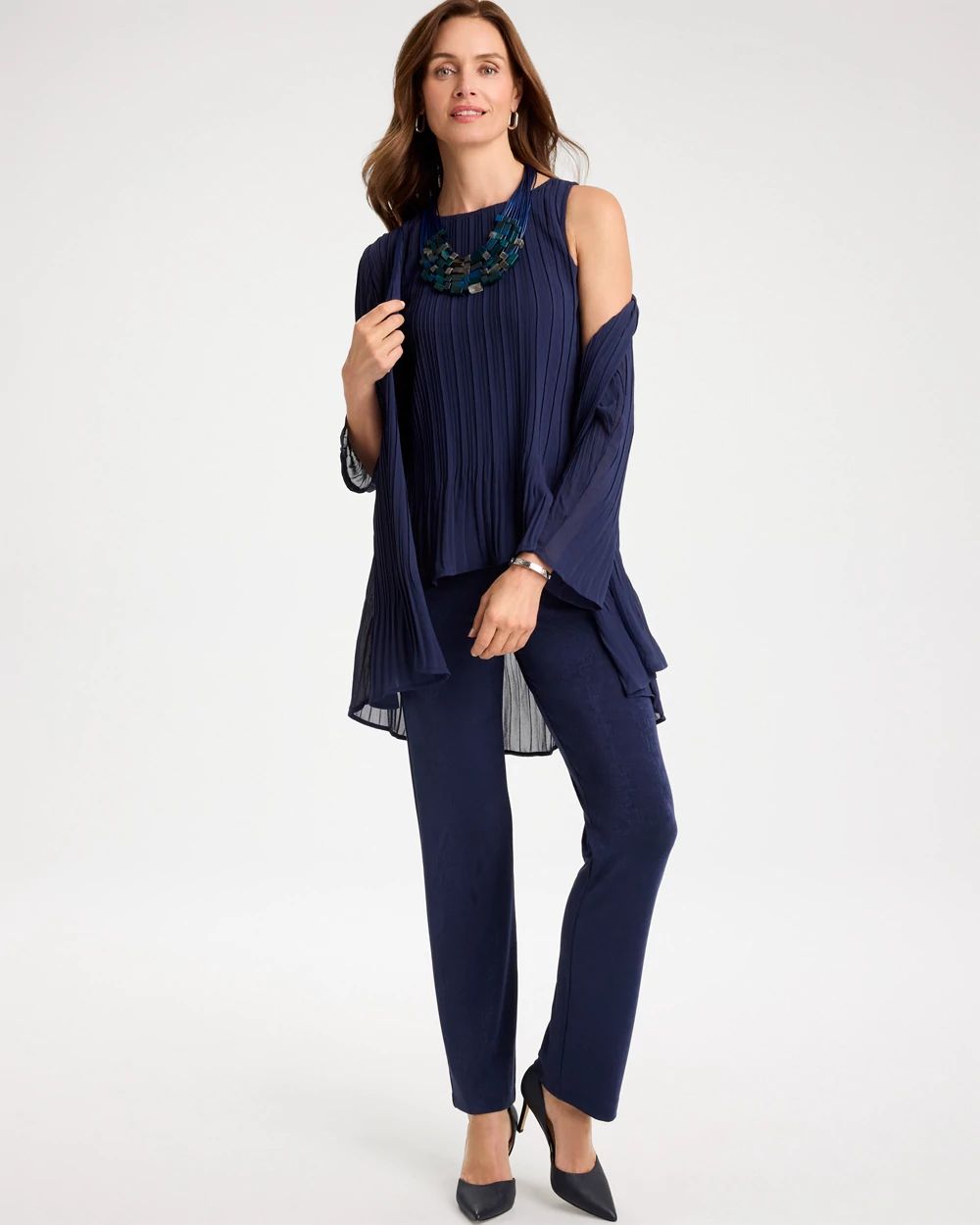 Travelers™ Pleated Chiffon Tank