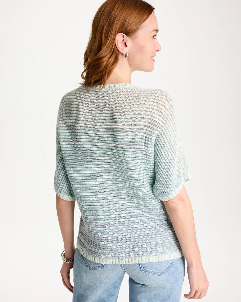 Space Dyed Pullover Sweater click to view larger image.