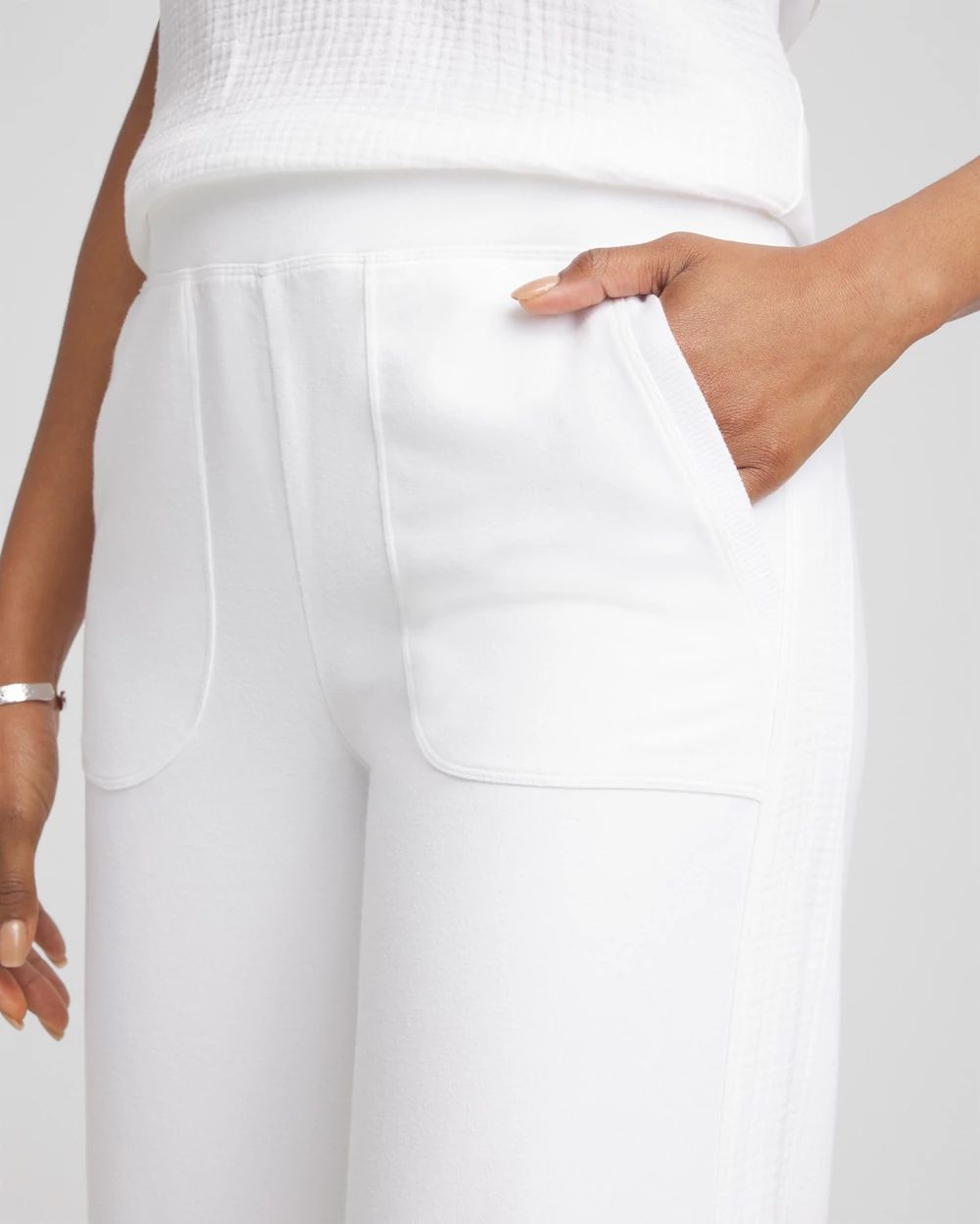 Zenergy® French Terry Cropped Pants click to view larger image.