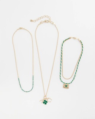St. Patrick's Day Convertible Multi Strand Necklace click to view larger image.